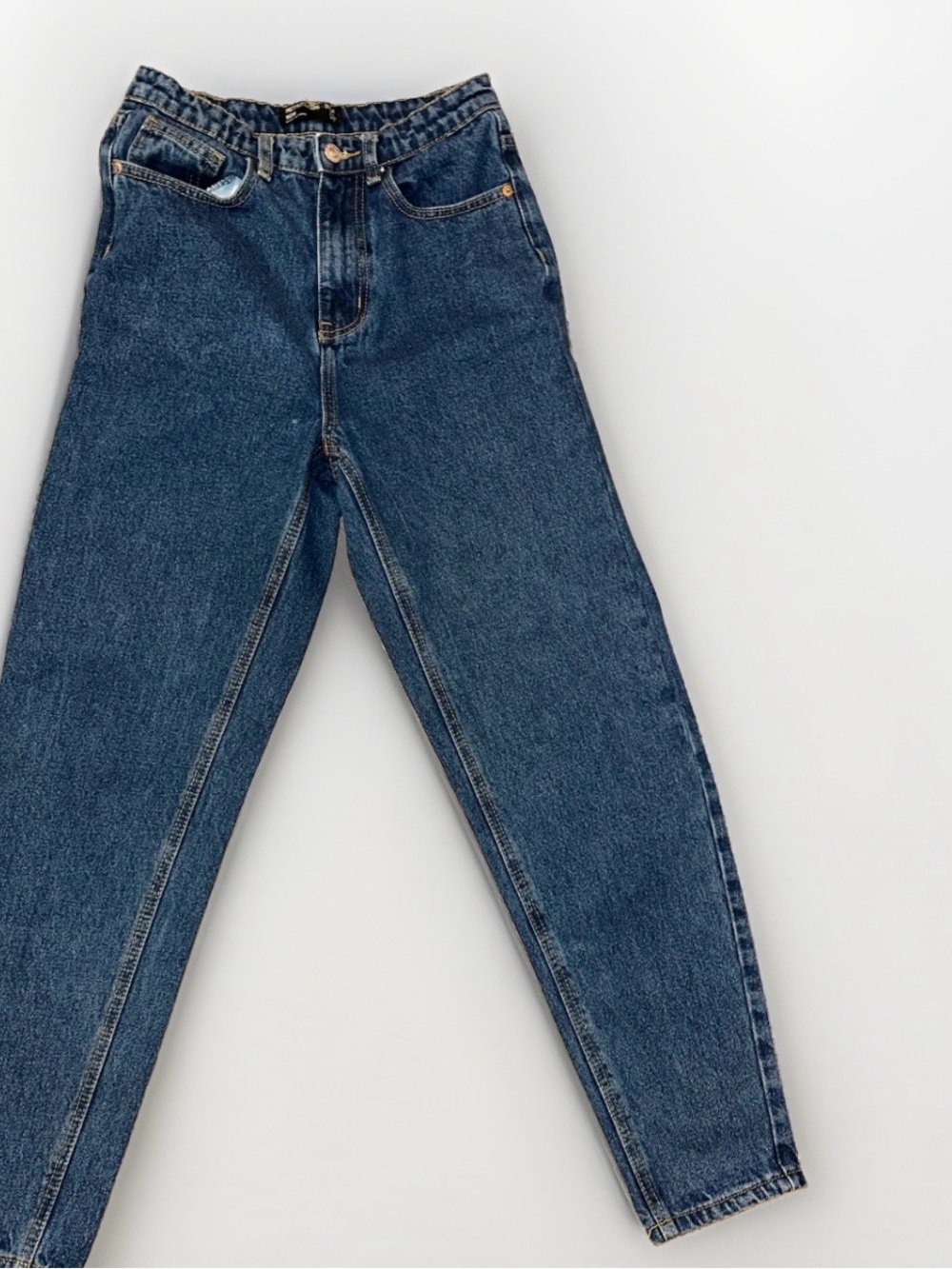 PrettyLittleThing Dark Blue Mom Jeans